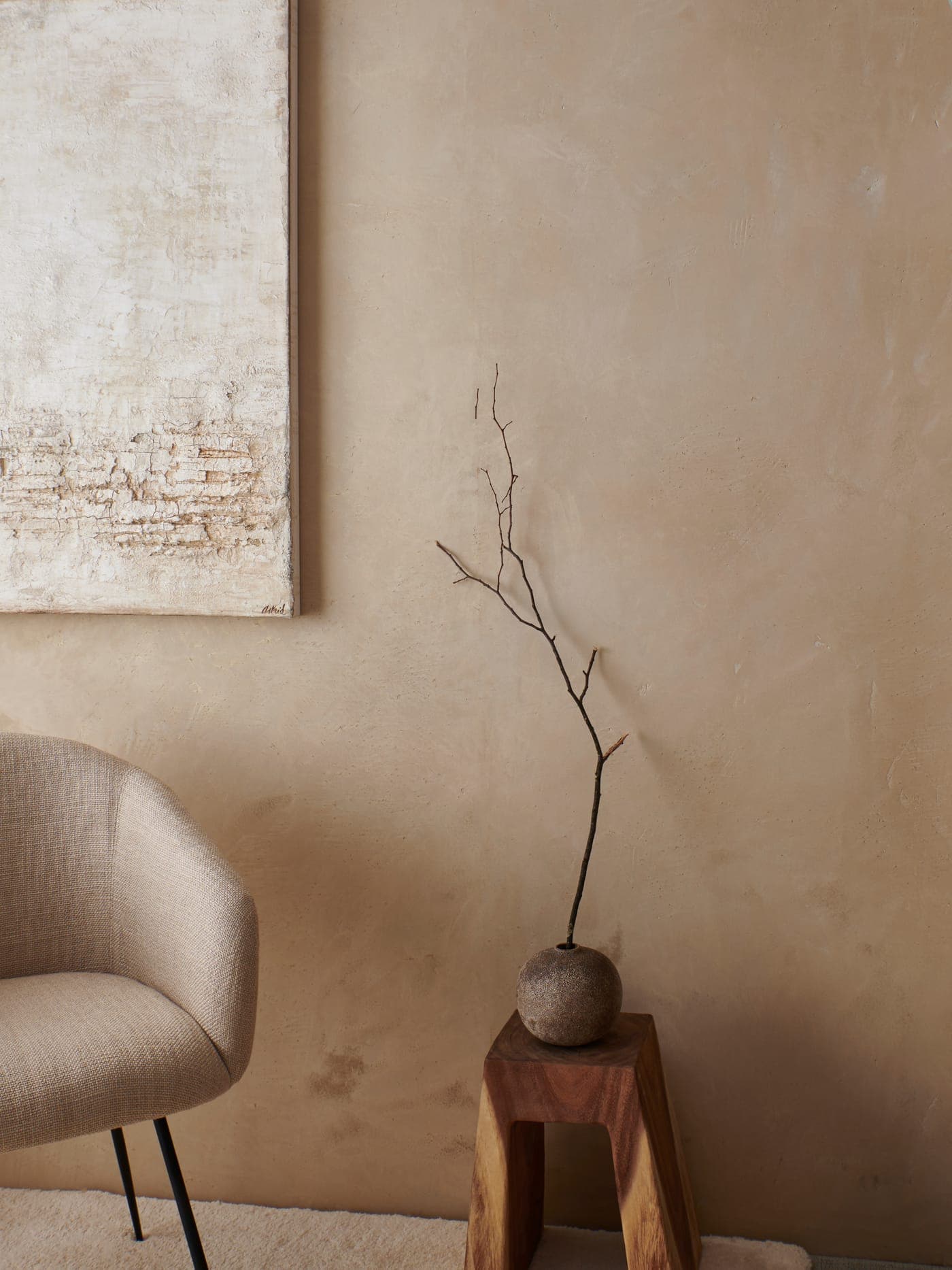A space finished in LimeStucco by Stoopen & Meeûs.