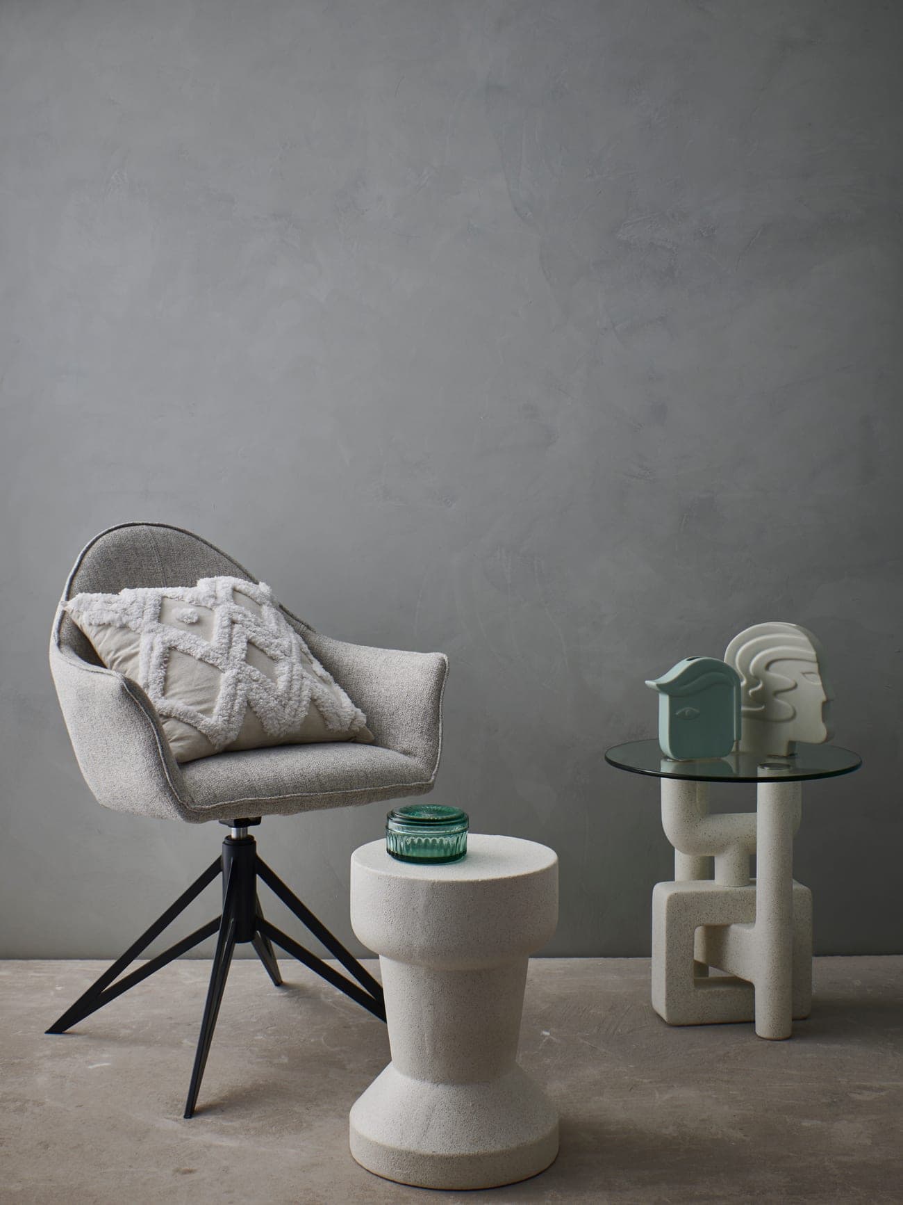 A LimeStucco interior in a warm, mineral tone.