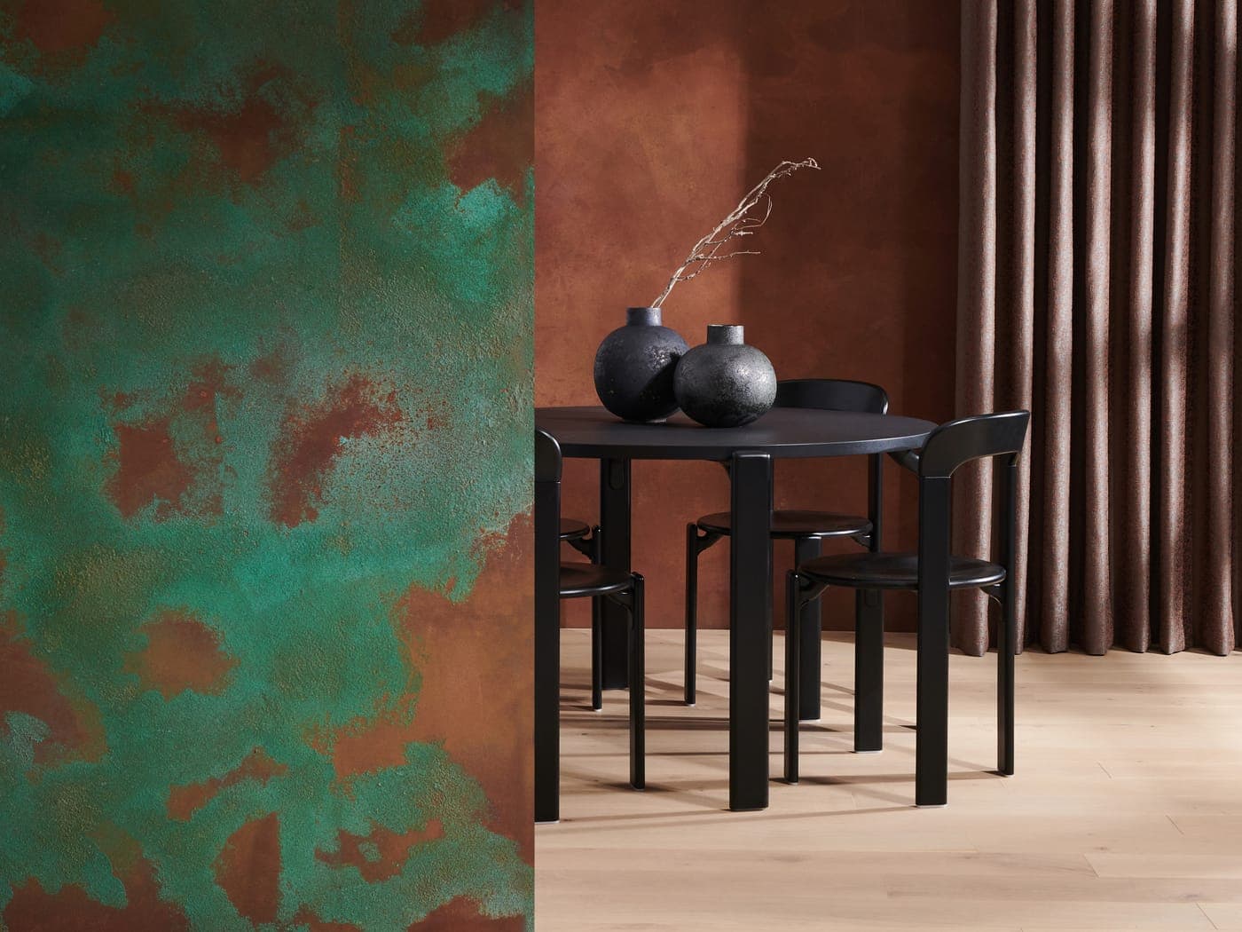 A space finished in OxiQ by Stoopen & Meeûs.
